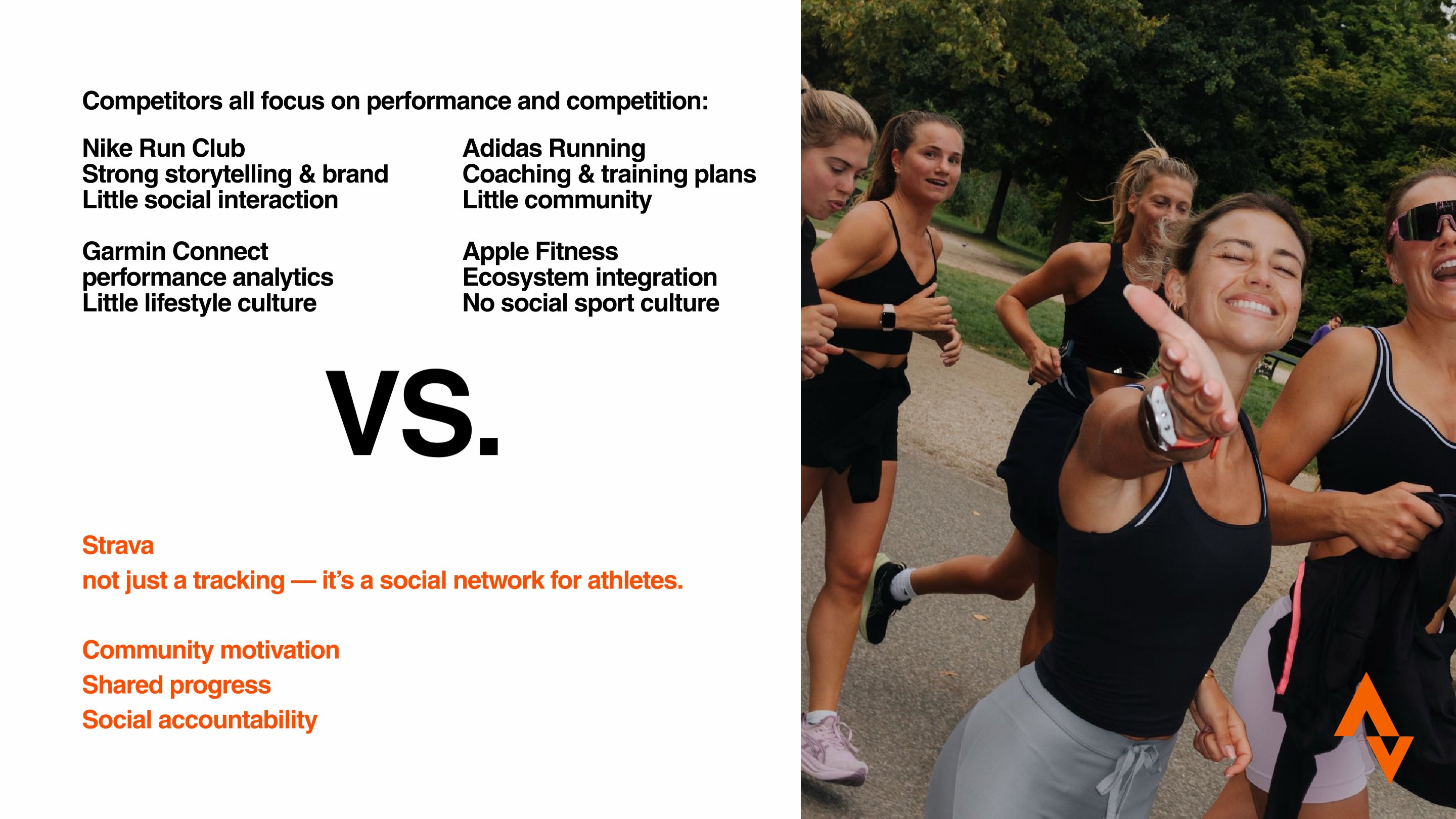 Strava Slide 04: Competitor Positioning